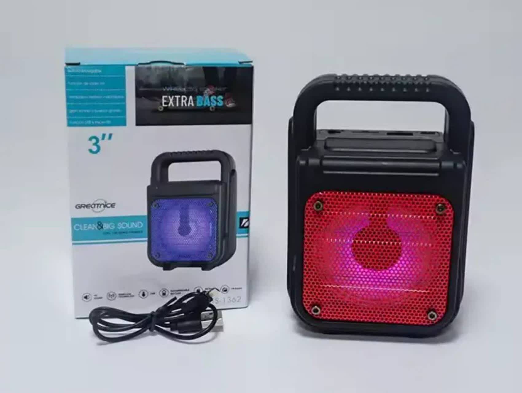 اسپیکر بلوتوثی قابل حمل مدل GTS-1362