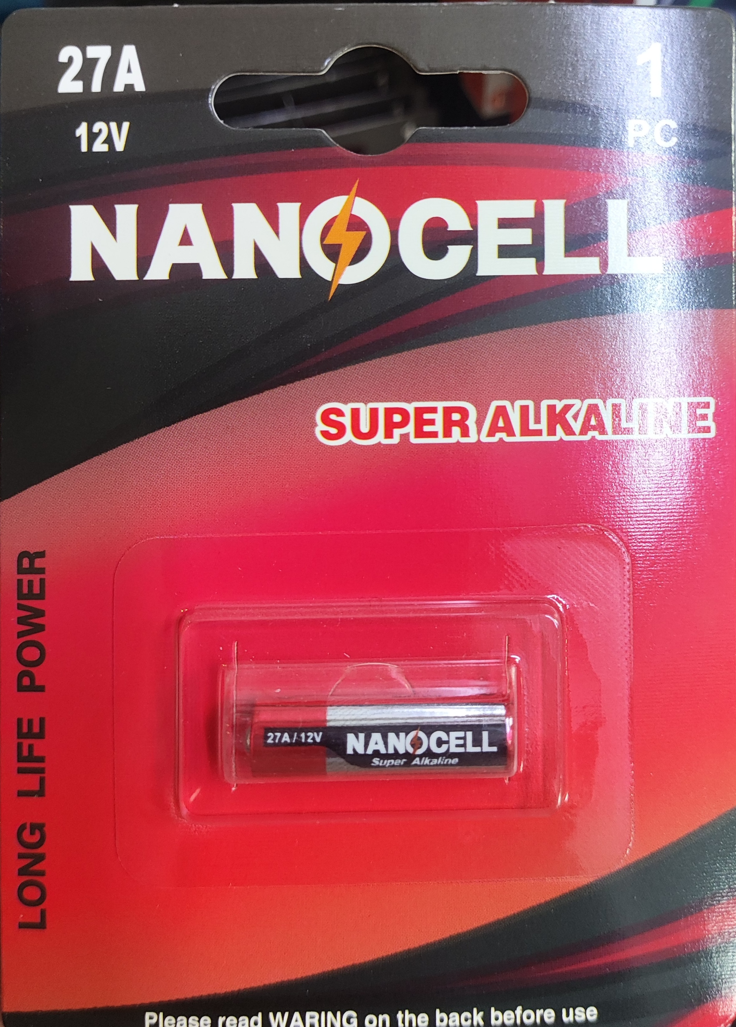 باتری قلمی ۲۷A و 23A نانوسل (NANOCELL)  با ولتاژ ۱۲ ولت