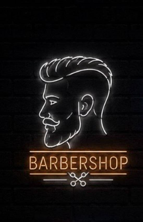 تابلو نئون طرح آرایشگاه مردانه 2