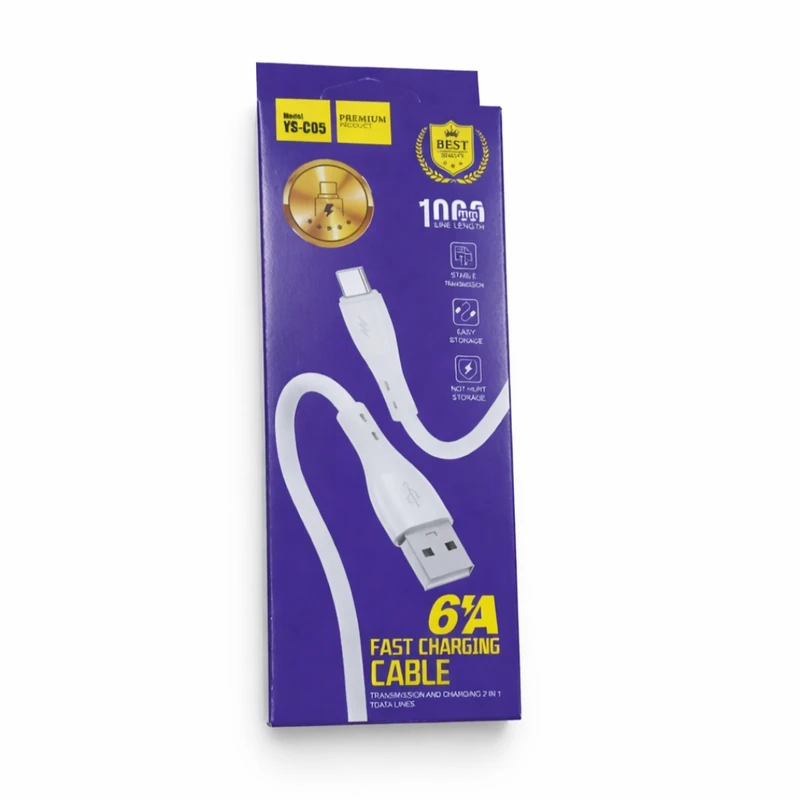 کابل تبدیل USB به Type-C مدل C05 طول 1 متر